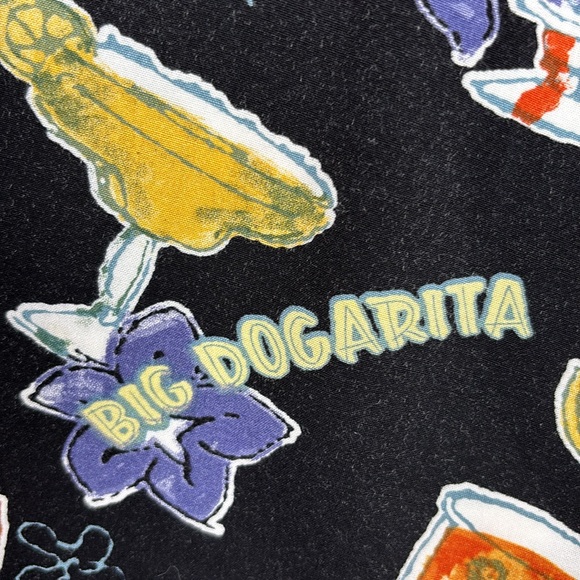 Big Dogs Men's Tropical Dog Drink Inspired Button-down Shirt, Size X-Large Fun!- - Picture 5 of 8